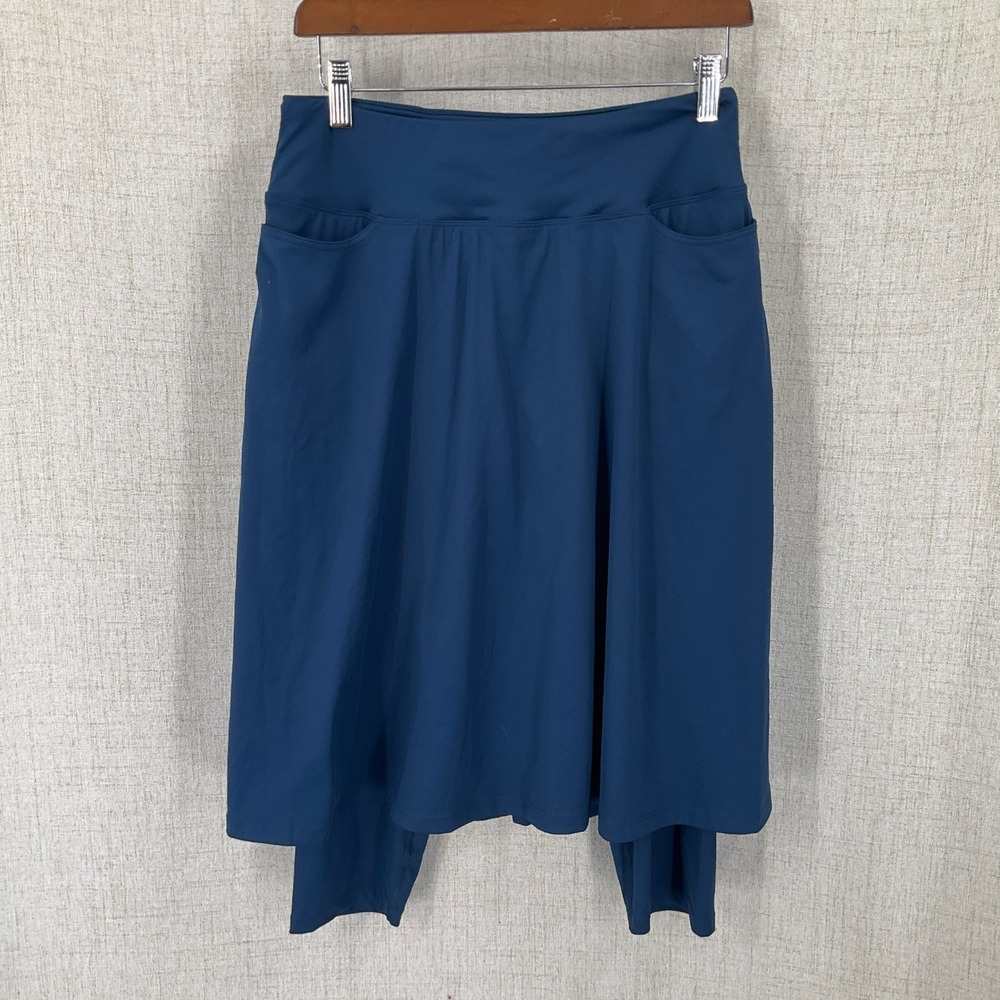 Anivivo Skirted Leggings Women M Blue Activewear Pocket Athletic Athleisure NEW